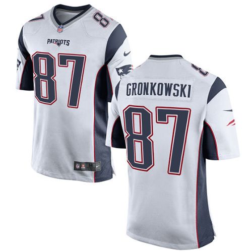 Nike Patriots #87 Rob Gronkowski White Youth Stitched NFL New Elite Jersey
